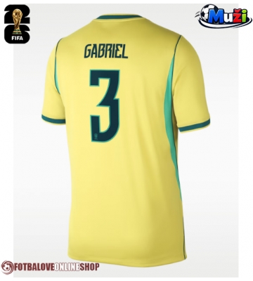 Brazílie Gabriel Magalhaes #3 Domácí Dres MS 2026 Krátkým Rukávem